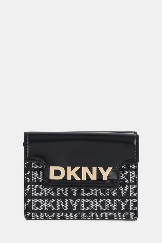 Dkny portfel imitacja skóry licowej czarny R52V5M24