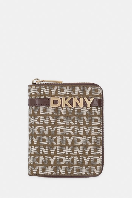 DKNY portfel damski brązowy R5215M25