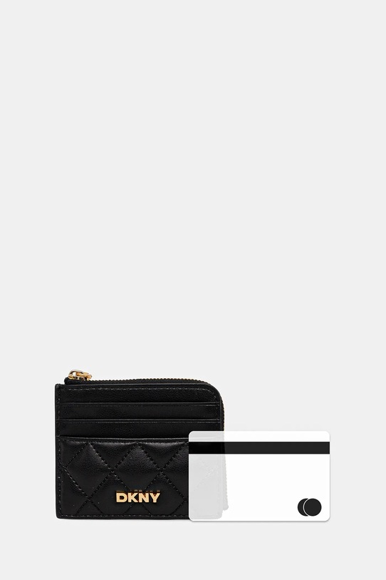 Кожен портфейл Dkny R521KL12 черен