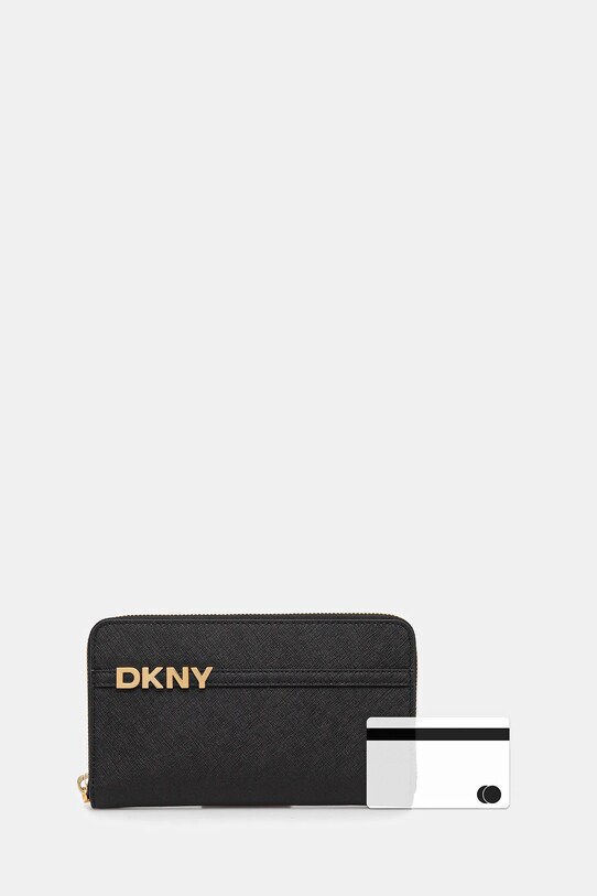 Dkny portfel skórzany R521KM28 czarny