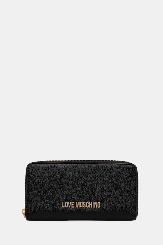 Love Moschino portfel imitacja skóry licowej czarny JC5700PP1NLD0000