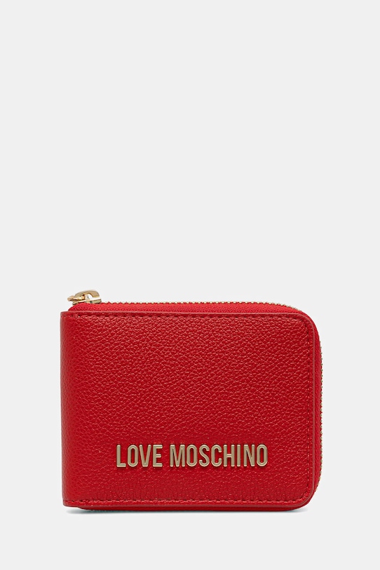 Love Moschino portfel imitacja skóry licowej czerwony JC5639PP1NLD0500