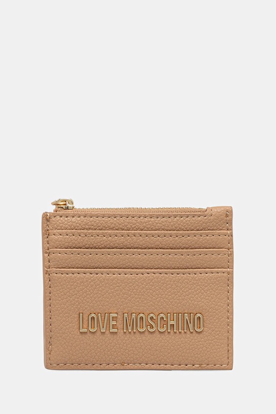 Love Moschino portfel drobny wzór beżowy JC5704PP1NLD0104