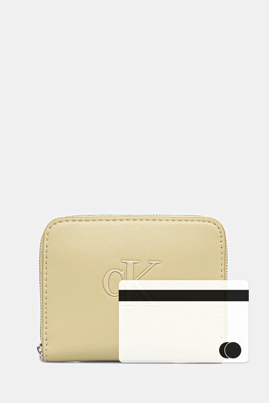 Calvin Klein portofel bej LV04F1026G