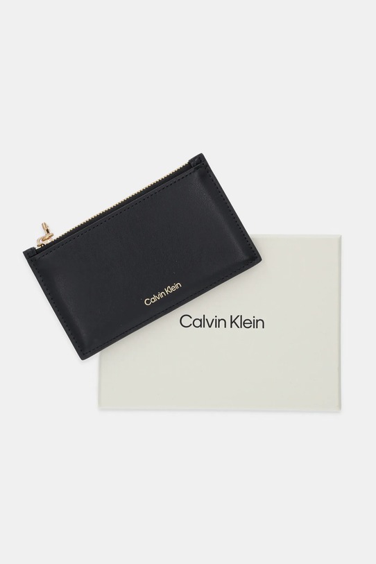 Δερμάτινο πορτοφόλι Calvin Klein μαύρο LV04F1076G