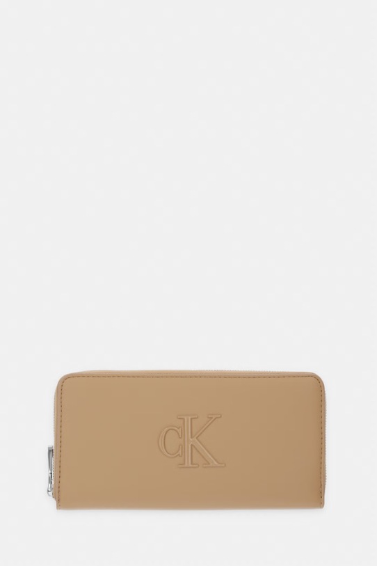 Calvin Klein portofel pentru femei cu imitație de piele bej LV04F1077G