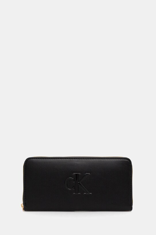 Calvin Klein portfel syntetyczny czarny LV04F1077G