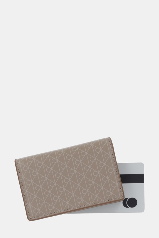 Calvin Klein portfel beżowy LV04F1083G