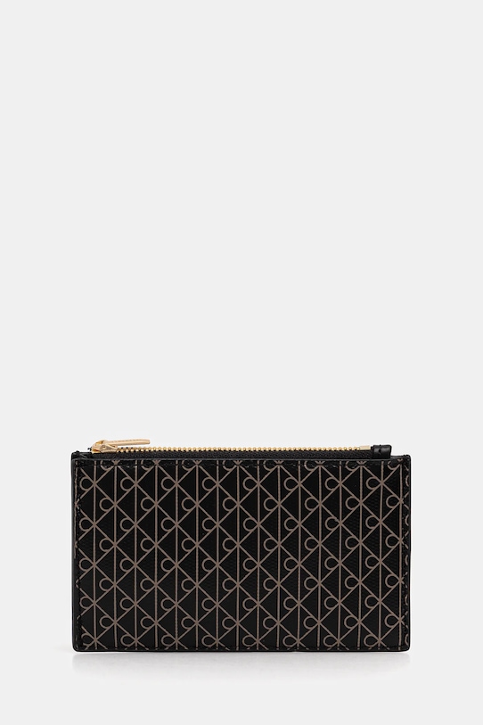 Calvin Klein portfel imitacja skóry licowej czarny LV04F1084G
