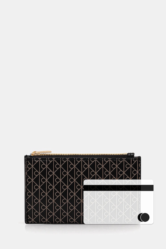 Calvin Klein portfel czarny LV04F1084G