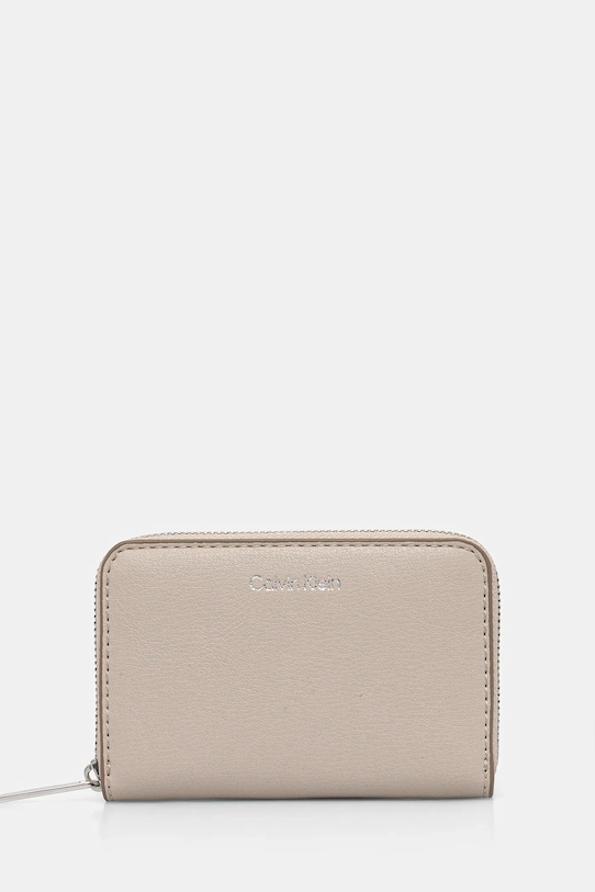 Peňaženka Calvin Klein imitácia kože béžová LV04F1091G