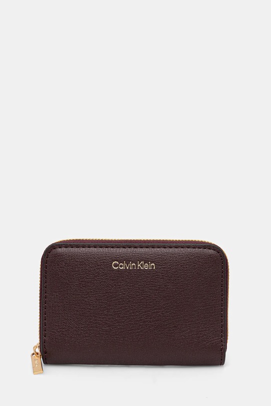 Calvin Klein portofel imitatie de piele burgundia LV04F1091G