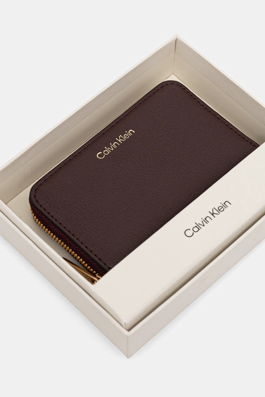Calvin Klein portofel burgundia LV04F1091G