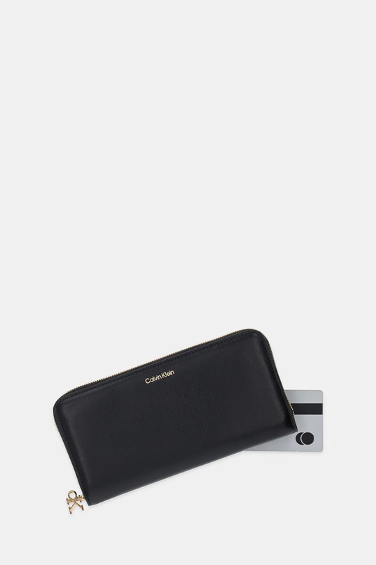 Akcesoria Calvin Klein portfel skórzany LV04F1093G czarny