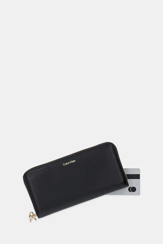 Doplnky Kožená peňaženka Calvin Klein LV04F1093G čierna