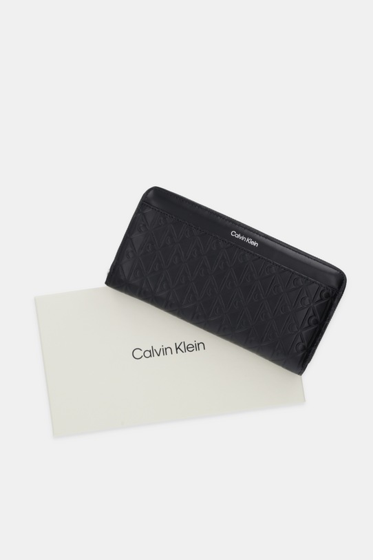 Kožni novčanik Calvin Klein LV04F1097G crna