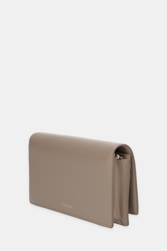 Calvin Klein portfel skórzany LV04F1098G beżowy NC25