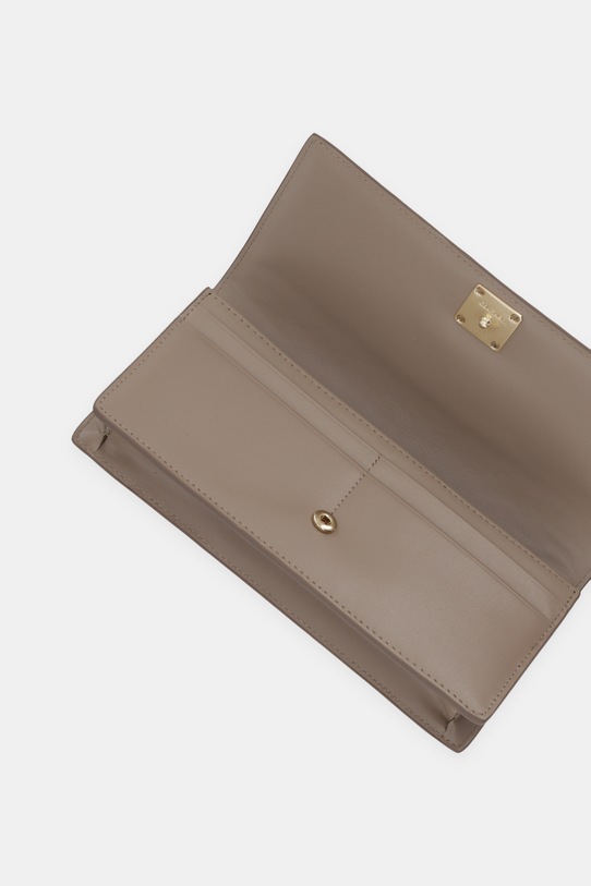 Akcesoria Calvin Klein portfel skórzany LV04F1098G beżowy