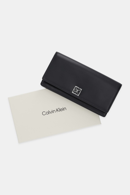 Calvin Klein portfel skórzany LV04F1098G czarny