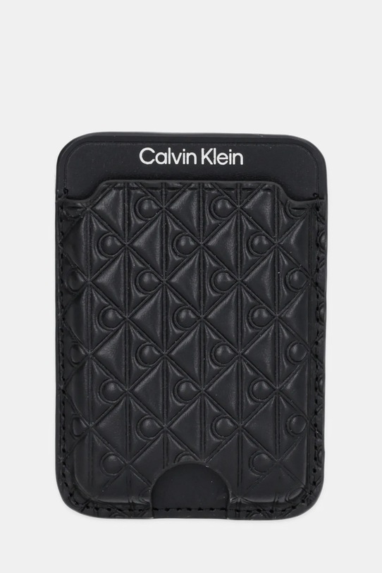 Calvin Klein etui na karty skórzane etui na karty czarny LV04F1100G