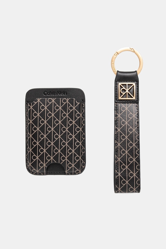 Calvin Klein porta carte e portachiavi custodia per carte nero LV04F1101G