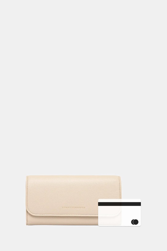 Denarnica Tommy Hilfiger AW0AW17734 bež