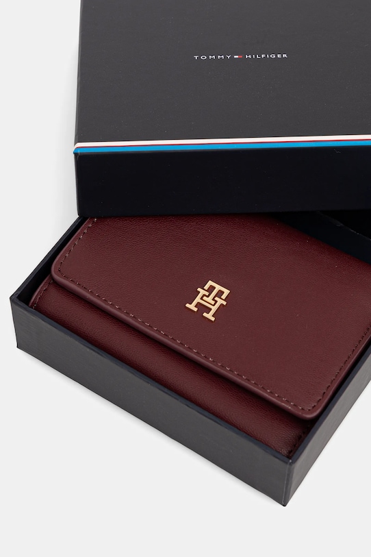 Πορτοφόλι Tommy Hilfiger μπορντό AW0AW17737