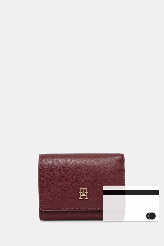Peněženka Tommy Hilfiger AW0AW17737 burgundské