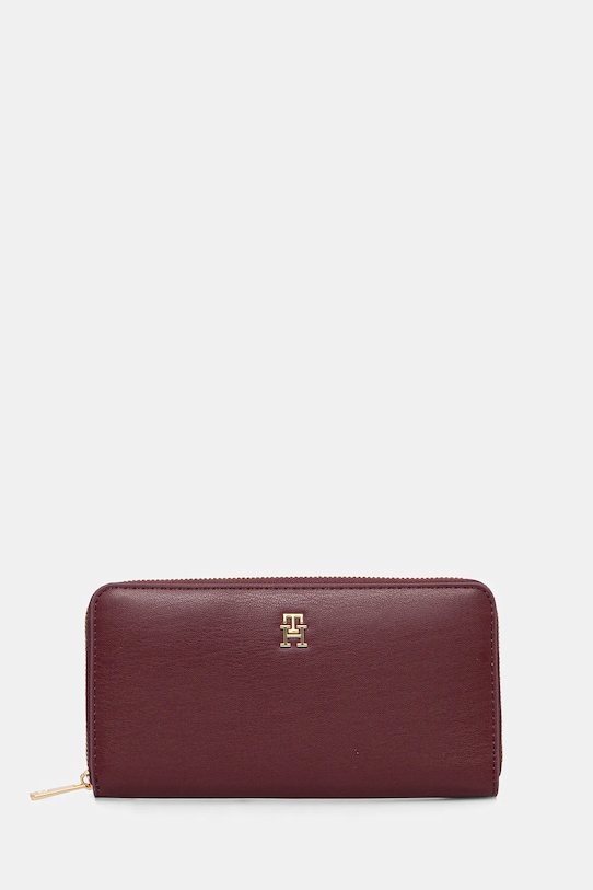 Peněženka Tommy Hilfiger imitace kůže burgundské AW0AW17744