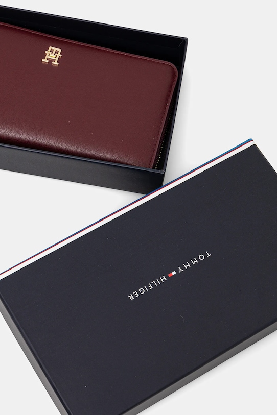 Peněženka Tommy Hilfiger AW0AW17744 burgundské