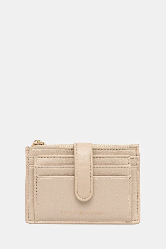 Кошелек Tommy Hilfiger имитация натуральной кожи бежевый AW0AW18027