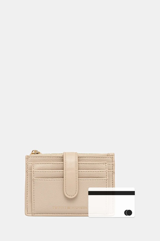 Denarnica Tommy Hilfiger AW0AW18027 bež