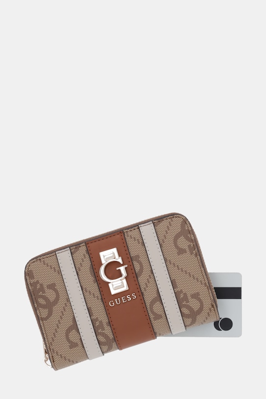 Guess portfel ERENIA beżowy SWSO78.38140
