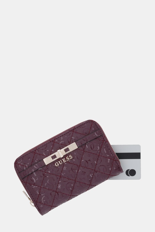 Guess portfel IDRA bordowy SWGG81.57140