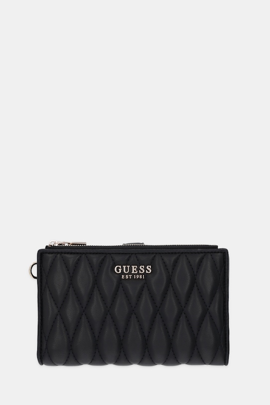 Guess portfel VALLA imitacja skóry licowej czarny SWQG81.22157