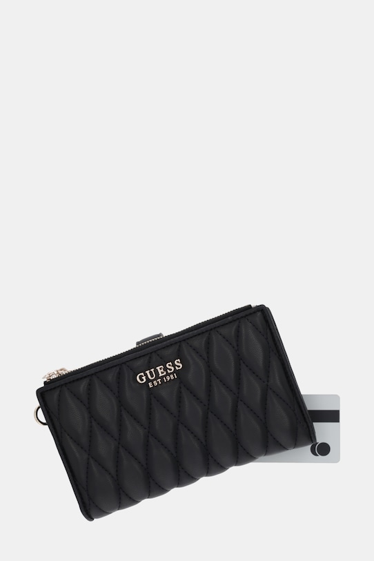 Guess portfel VALLA czarny SWQG81.22157