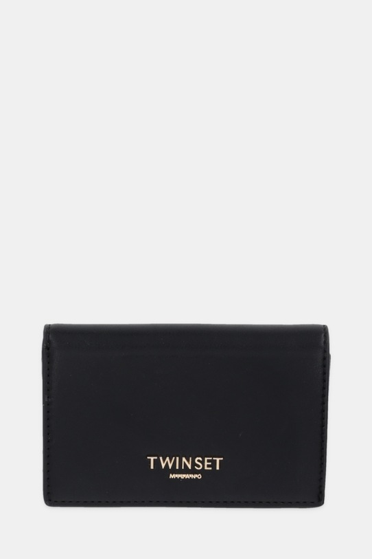 Twinset portfel imitacja skóry licowej czarny 252TL8013