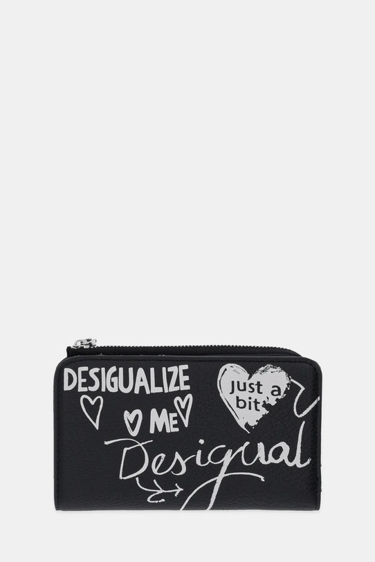 Desigual portfel SESHAT EMMA 2.0 imitacja skóry licowej czarny 25WAYP44