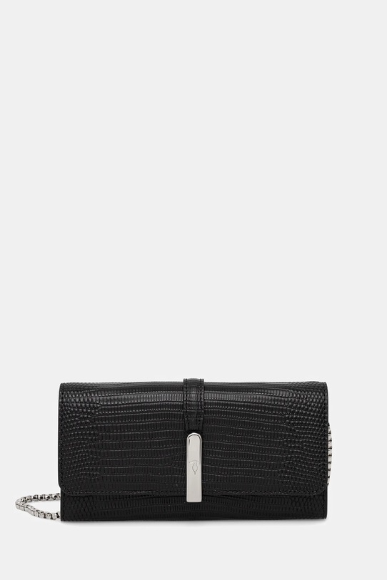 Δερμάτινο πορτοφόλι Trussardi λείο δέρμα μαύρο I618E200079N