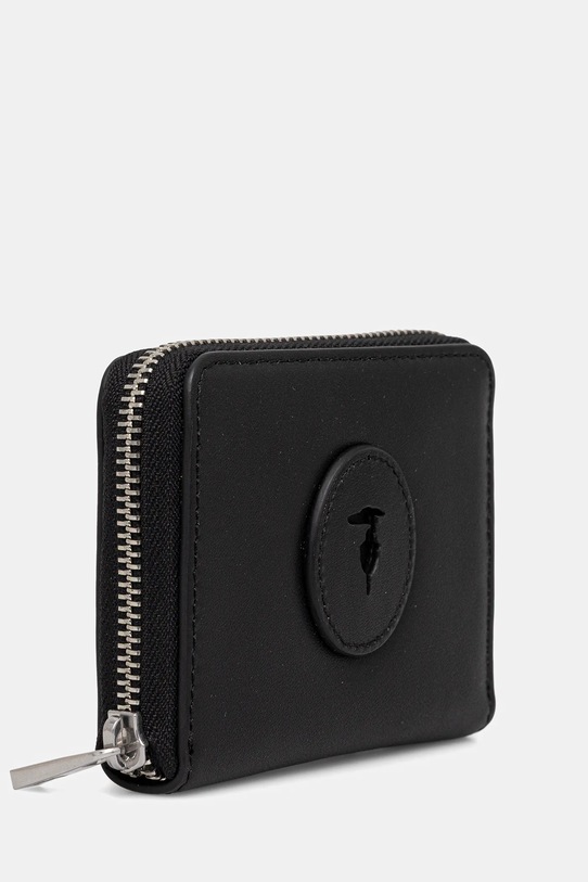 Δερμάτινο πορτοφόλι Trussardi I029E000042N μαύρο AW25