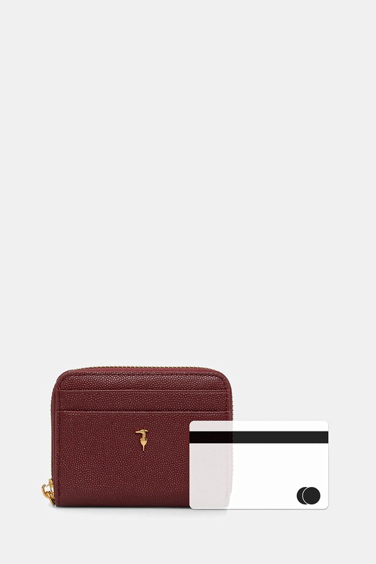 Δερμάτινο πορτοφόλι Trussardi I041E000072N μπορντό