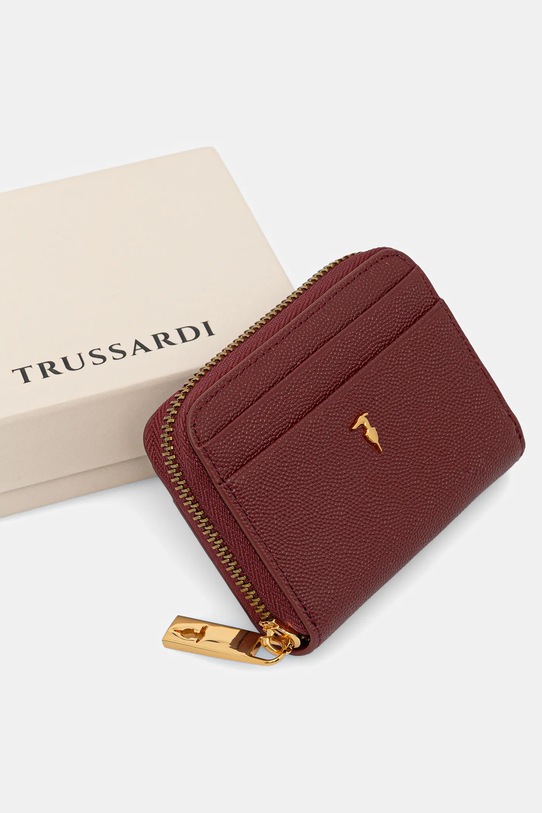 Δερμάτινο πορτοφόλι Trussardi μπορντό I041E000072N