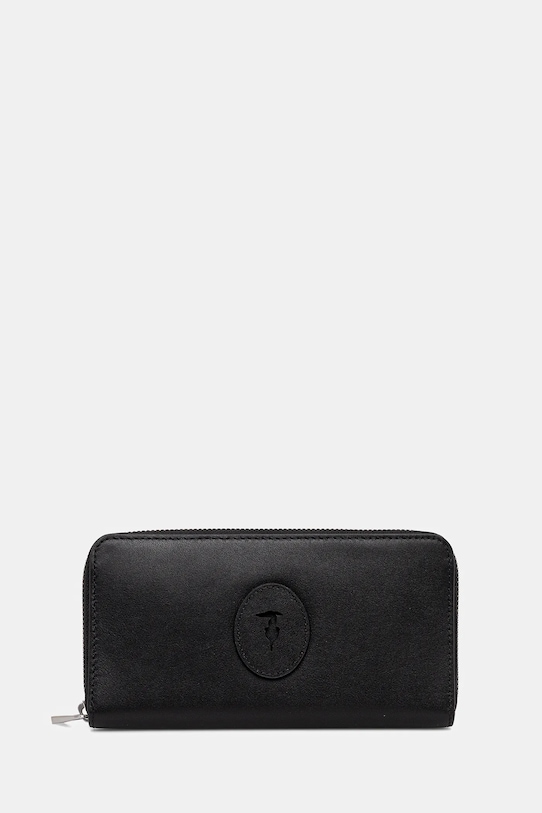 Kožená peňaženka Trussardi usňová koža čierna I028E000041N