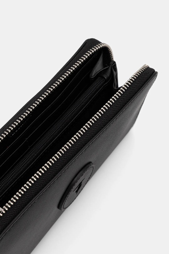 Δερμάτινο πορτοφόλι Trussardi μαύρο I028E000041N
