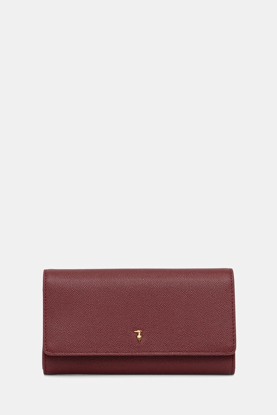 Δερμάτινο πορτοφόλι Trussardi λείο δέρμα μπορντό I022E000048N