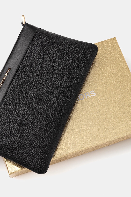 MICHAEL Michael Kors kopertówka skórzana czarny 32F5GJ6F6L