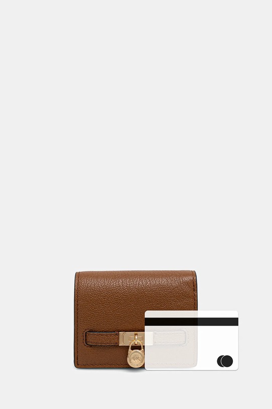 MICHAEL Michael Kors portfel skórzany 32F5GNXD1L brązowy