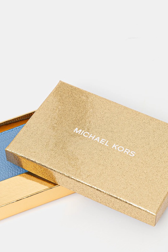 Шкіряний гаманець MICHAEL Michael Kors блакитний 32F5GJ6D8L