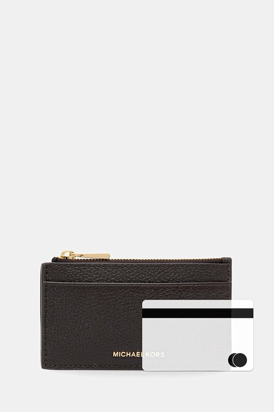 Кожаный кошелек MICHAEL Michael Kors коричневый 32F5GJ6D8L