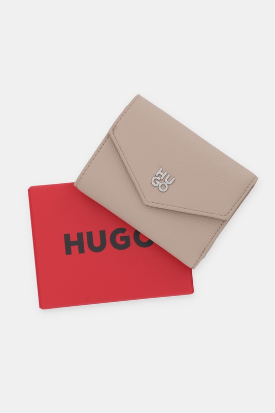 Πορτοφόλι HUGO Chris 2.0 FlapWallet 50547914 μπεζ
